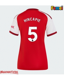 Arsenal Piero Hincapie #5 Tricou Fotbal Replică 2026-27 Femei Acasa Arsenal Piero Hincapie #5 Tricou Fotbal Replică 2026-27 Femei Acasa